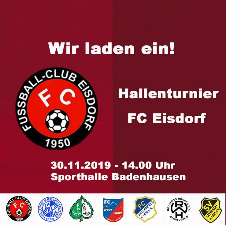 Hallenturnier FC Eisdorf Plakat